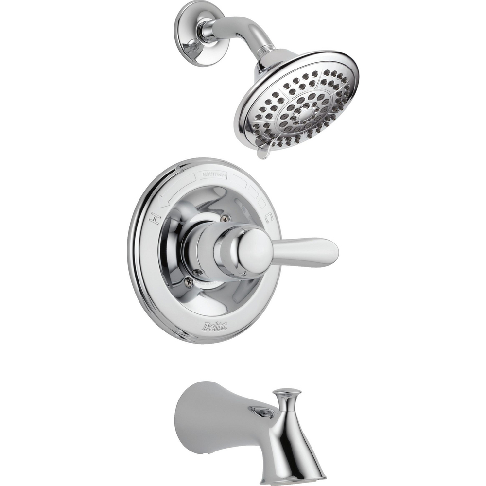 Delta T14438 Lahara 14 Series Tub and Shower Trim Chrome
