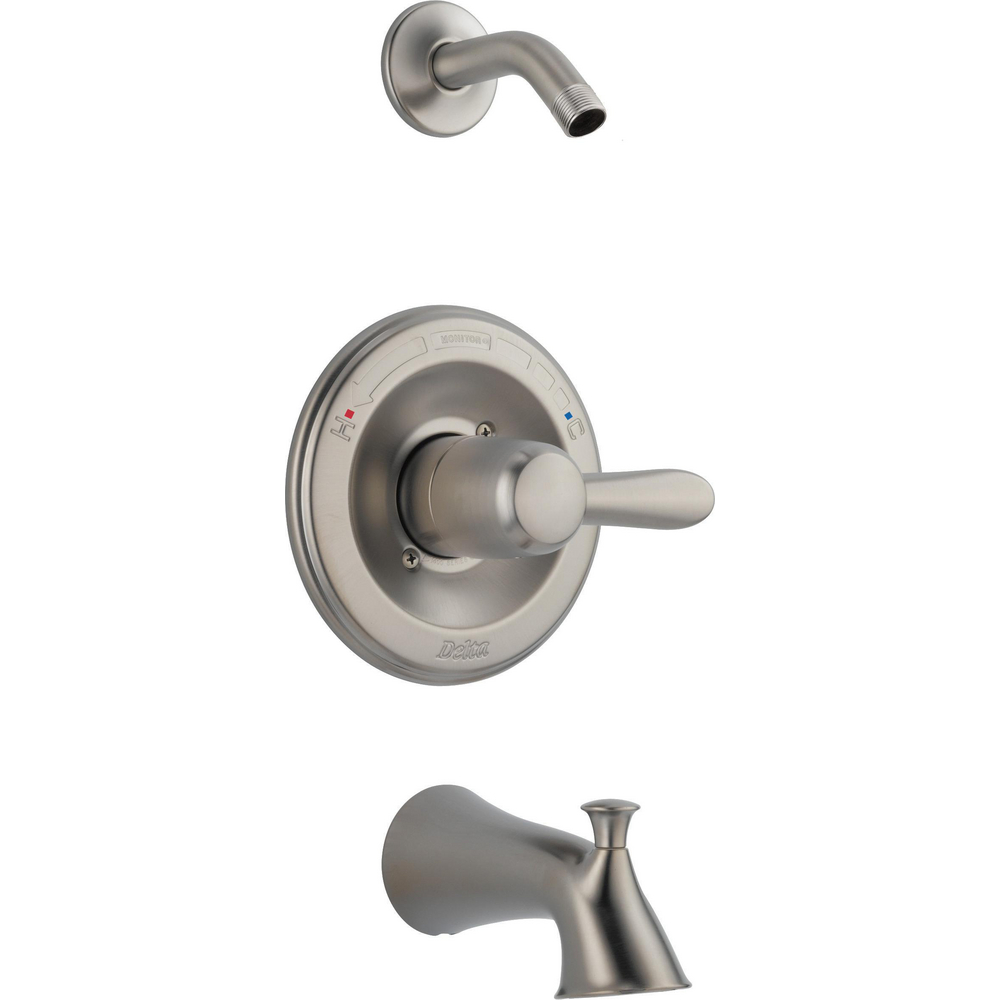 Delta T14438-SSLHD Lahara 14 Series Tub And Shower Trim Stainless