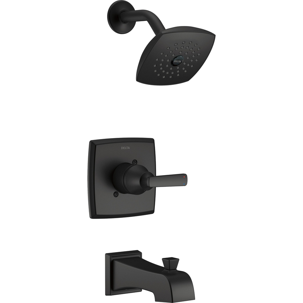 Delta T14464-BL Ashlyn Tub Shower Trim Matte Black