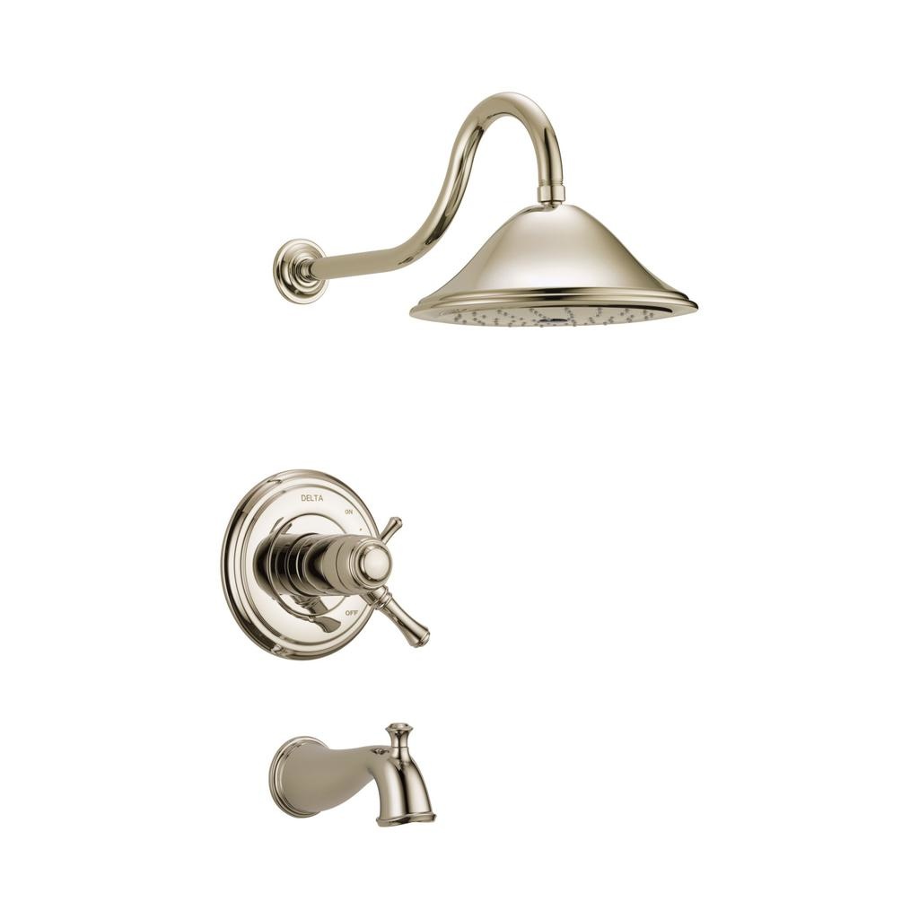 Delta T17T497 Cassidy TempAssure 17T Series Tub & Shower Trim Polished Nickel