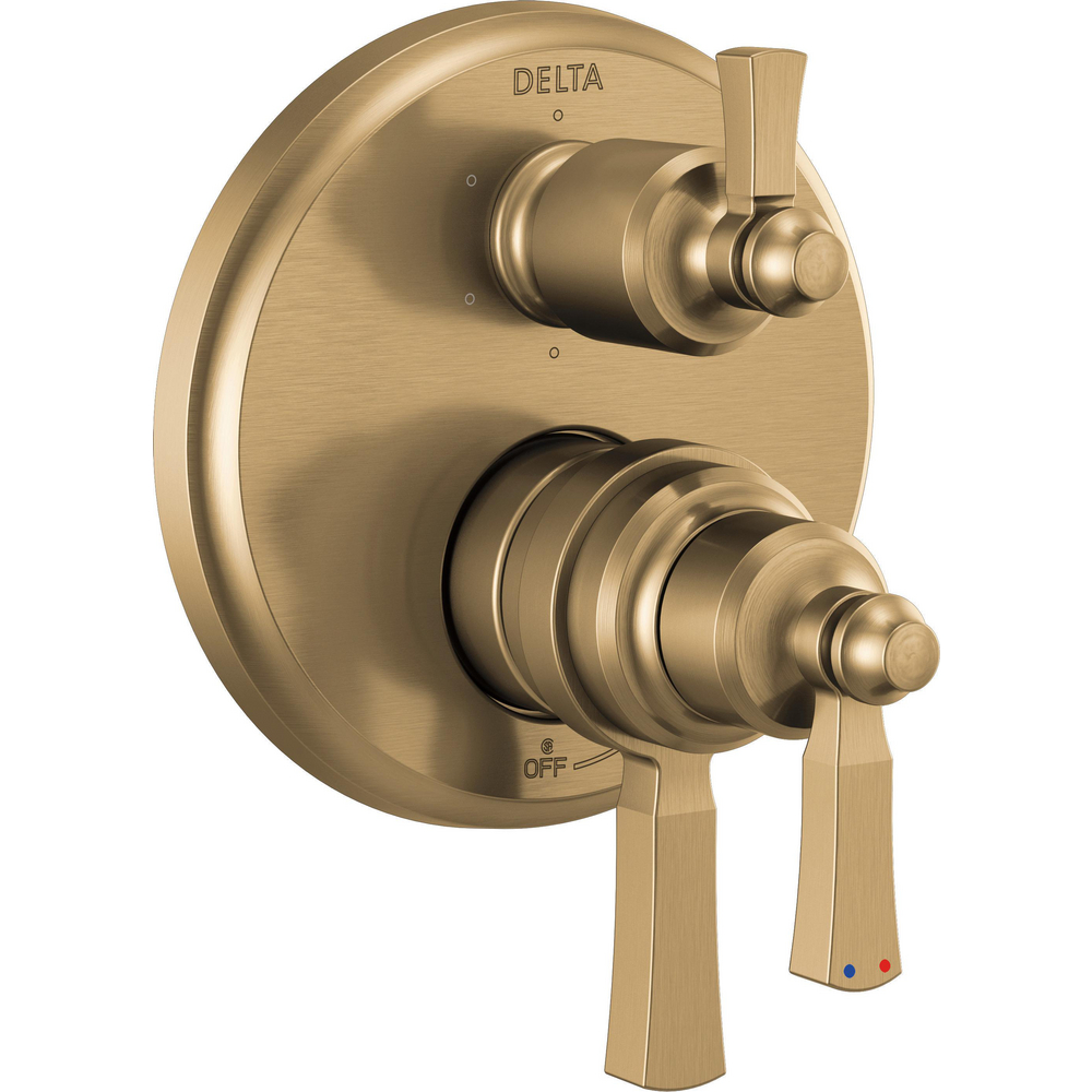 Delta T27956-CZ Dorval 17 Series Valve Trim with 6 Setting Diverter Champagne Bronze