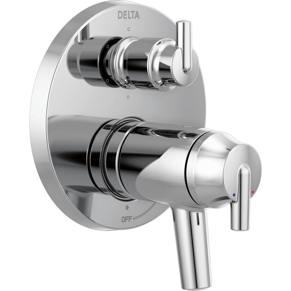 Delta T27T959 Contemporary Two Handle TempAssure 17T Series Valve Trim Chrome