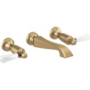 Delta T3556LF-GSWL Dorval Wall Mounted Bathroom Faucet Trim Champagne Bronze Porcelain