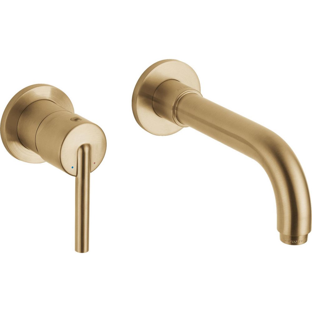 Delta T3559LF Trinsic Single Handle Wall Mount Bathroom Faucet Trim Champagne Bronze