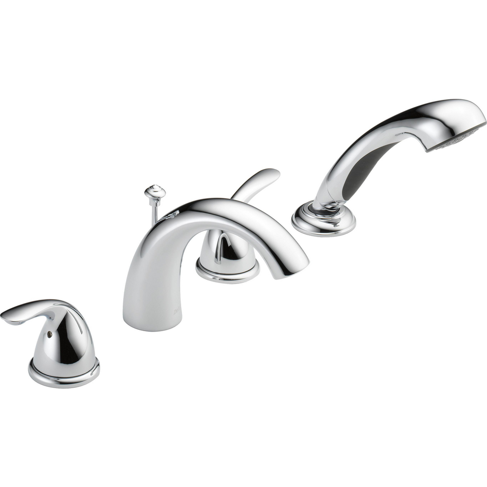 Delta T4705 Classic Roman Tub With Handshower Trim Chrome