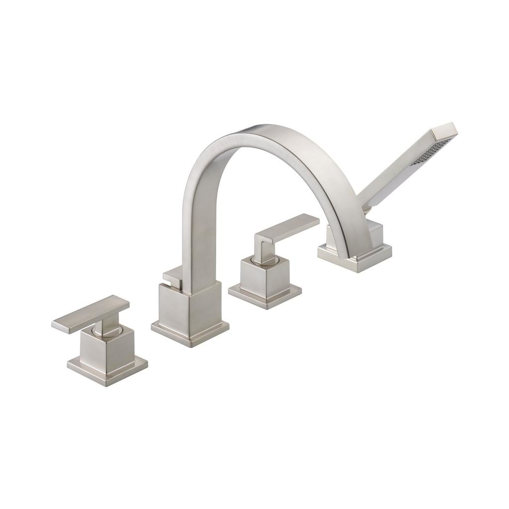 Delta T4753 Vero Roman Tub Trim with Hand Shower Stainless