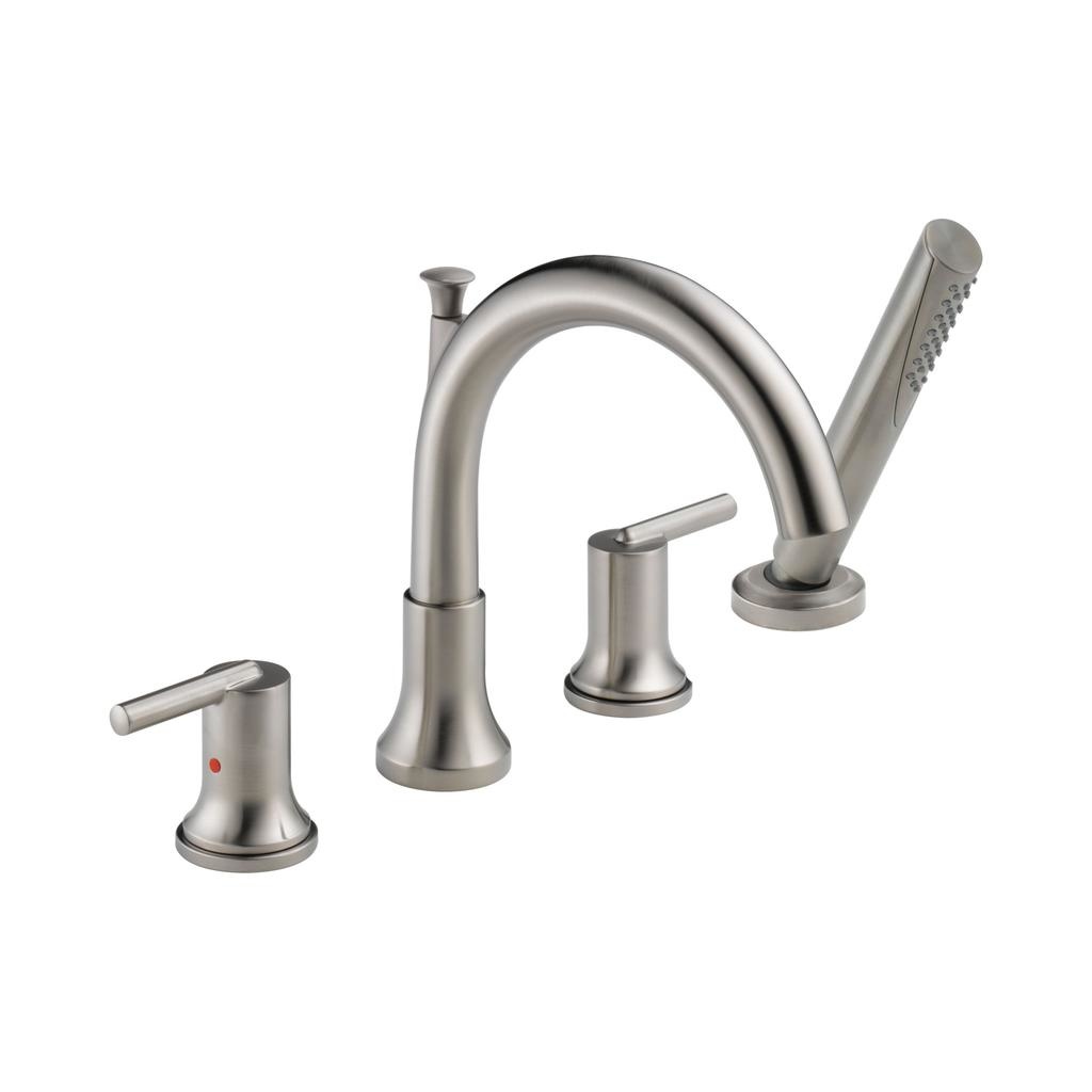 Delta T4759 Trinsic Roman Tub with Hand Shower Trim Stainless