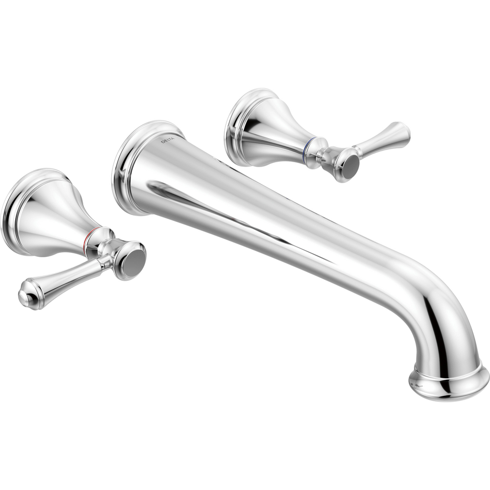 Delta T5797-WL Cassidy Wall Mount Tub Filler Trim Chrome