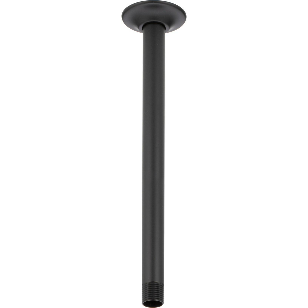 Delta U4998-BL Universal Shower Arm & Flange 14" Ceiling Mount Matte Black