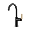 Brizo 61044LF-BLGL Litze Arc Spout Bar Faucet Luxe Gold Matte Black