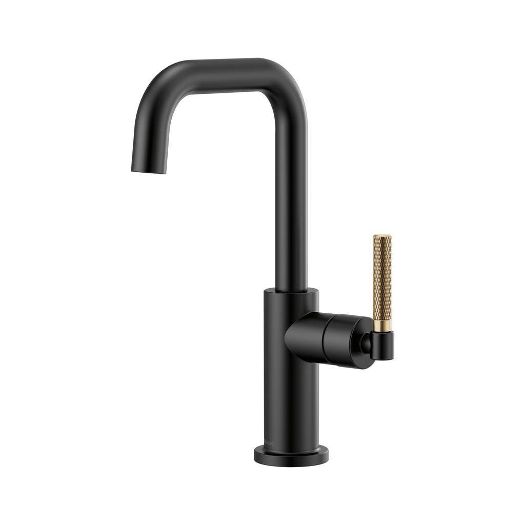 Brizo 61053LF-BLGL Litze Square Spout Bar Faucet Luxe Gold Matte Black