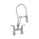 Brizo 62174LF-PC Rook Articulating Bridge Faucet With Finished Hose Chrome
