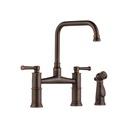 Brizo 62525LF-RB ARTESSO Two Handle Bridge Kitchen Faucet With Spray