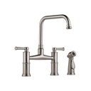 Brizo 62525LF-SS ARTESSO Two Handle Bridge Kitchen Faucet With Spray