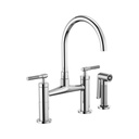 Brizo 62543LF-PC Litze Bridge Faucet Knurled Handle Chrome