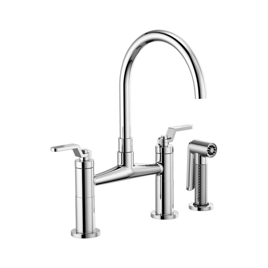 Brizo 62544LF-PC Litze Bridge Faucet Industrial Handle Chrome