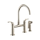 Brizo 62544LF-PN Litze Bridge Faucet Industrial Handle Polished Nickel