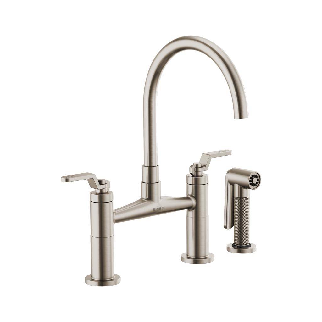 Brizo 62544LF-SS Litze Bridge Faucet Industrial Handle Stainless