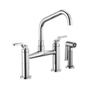 Brizo 62564LF-PC Litze Bridge Facuet With Angled Spout Industrial Handle Chrome