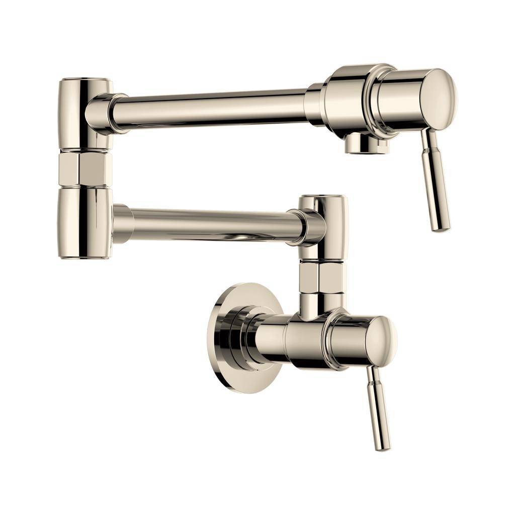 Brizo 62820LF-PN Euro Wall Mount Pot Filler Polished Nickel