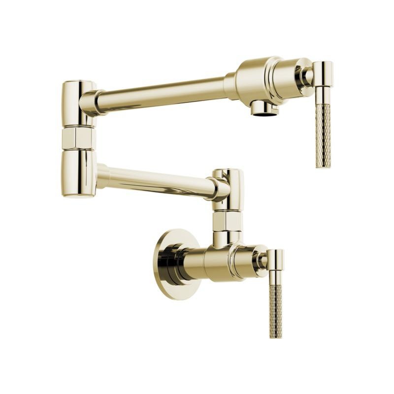 Brizo 62843LF-PN Litze Wall Mounted Pot Filler Polished Nickel