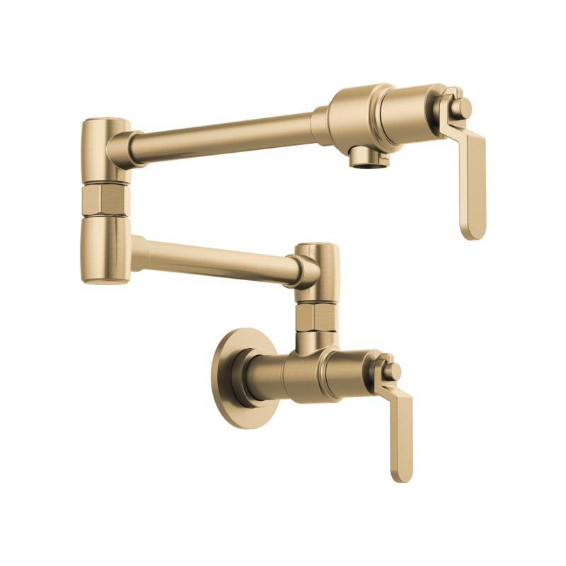 Brizo 62844LF-GL Litze Wall Mounted Pot Filler Luxe Gold