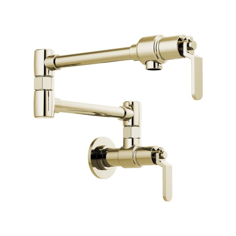 Brizo 62844LF-PN Litze Wall Mounted Pot Filler Polished Nickel