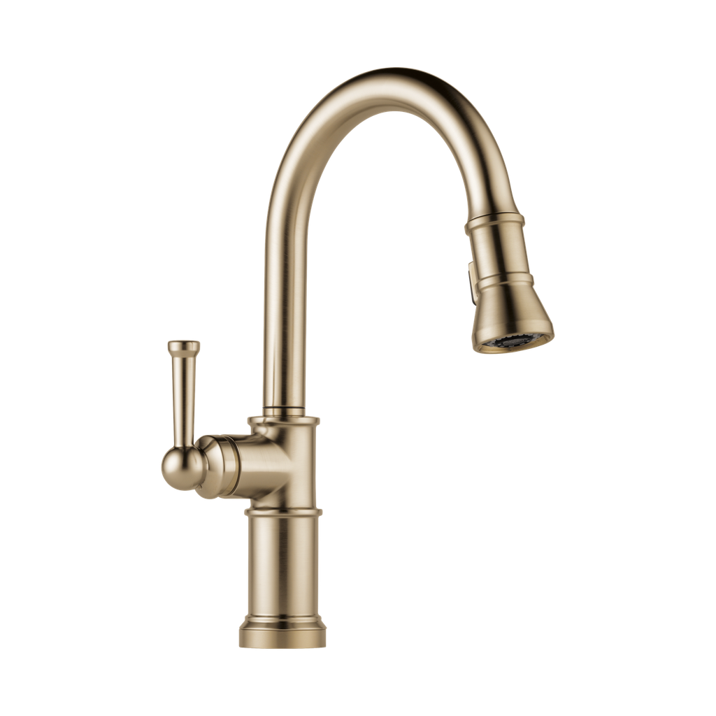 Brizo 63025LF-GL Artesso Pull Down Kitchen Faucet Luxe Gold