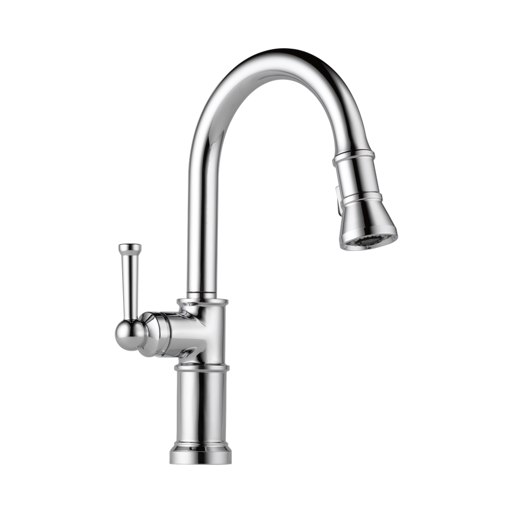 Brizo 63025LF-PC Artesso Single Handle Pull-Down Kitchen Faucet Polished Chrome