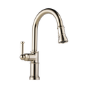Brizo 63025LF-PN ARTESSO Single Handle Pull Down Kitchen Faucet Polished Nickel