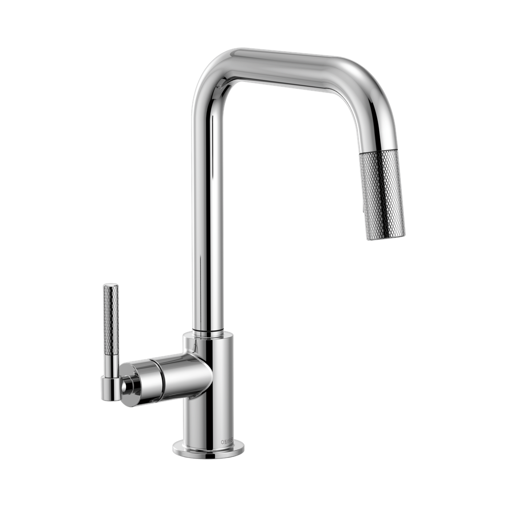 Brizo 63053LF-PC Litze Pull Down Square Spout Knurled Handle Faucet Chrome