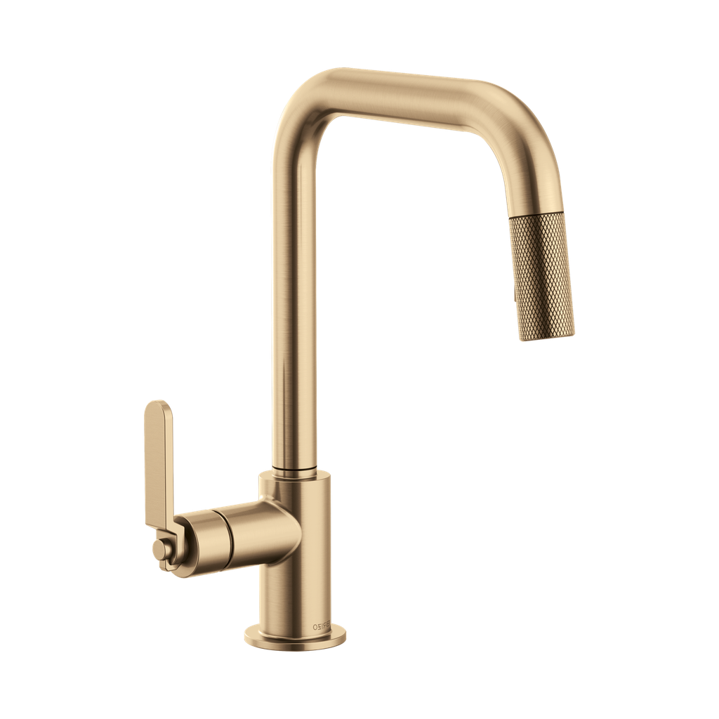 Brizo 63054LF-GL Litze Pull Down Square Spout Faucet Luxe Gold