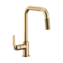Brizo 63054LF-GL Litze Pull Down Square Spout Faucet Luxe Gold