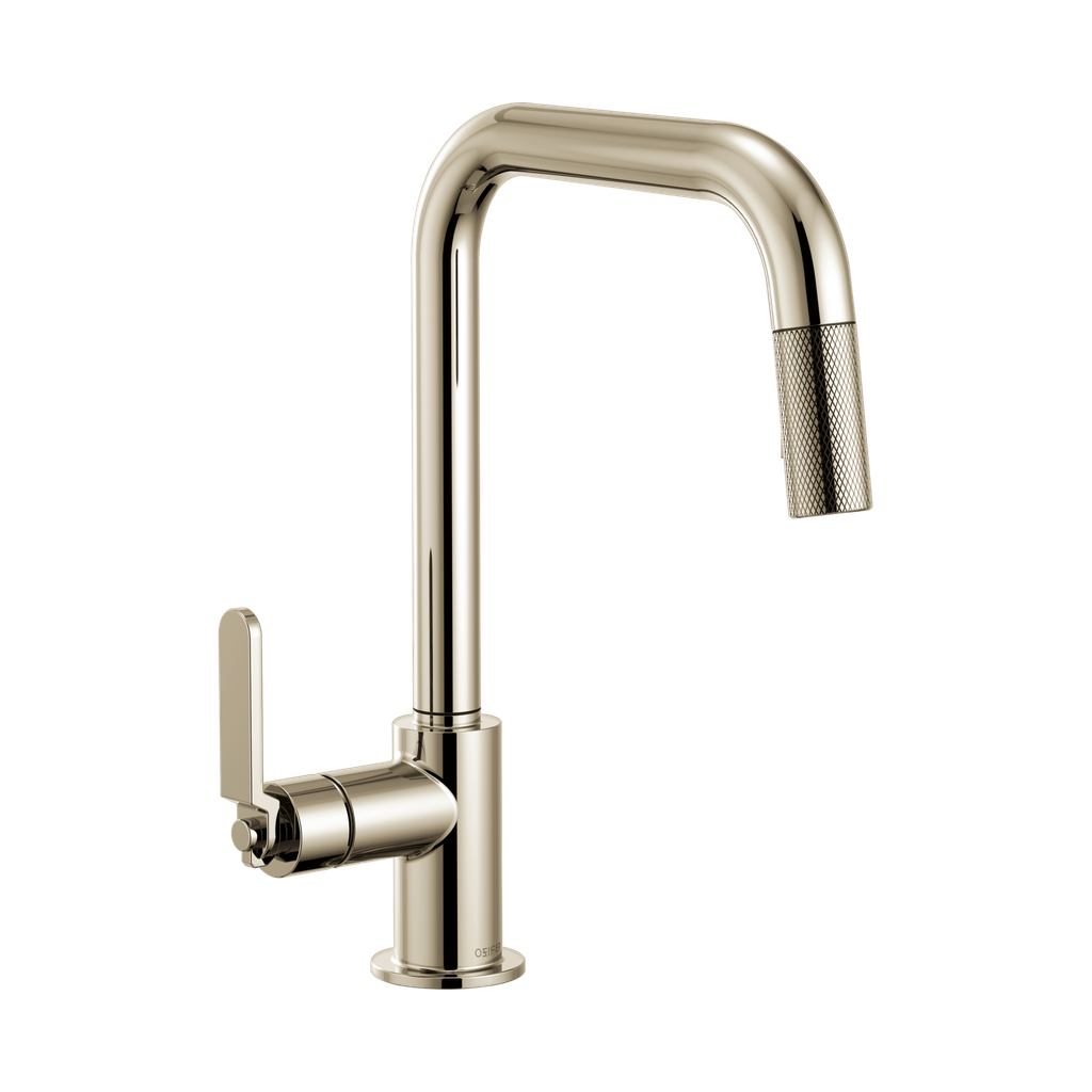 Brizo 63054LF-PN Litze Pull Down Square Spout Faucet Polished Nickel