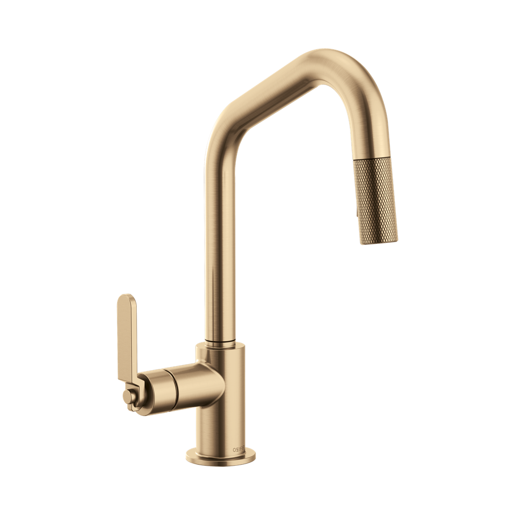 Brizo 63064LF-GL Litze Pull Down Angled Spout Kitchen Faucet Luxe Gold