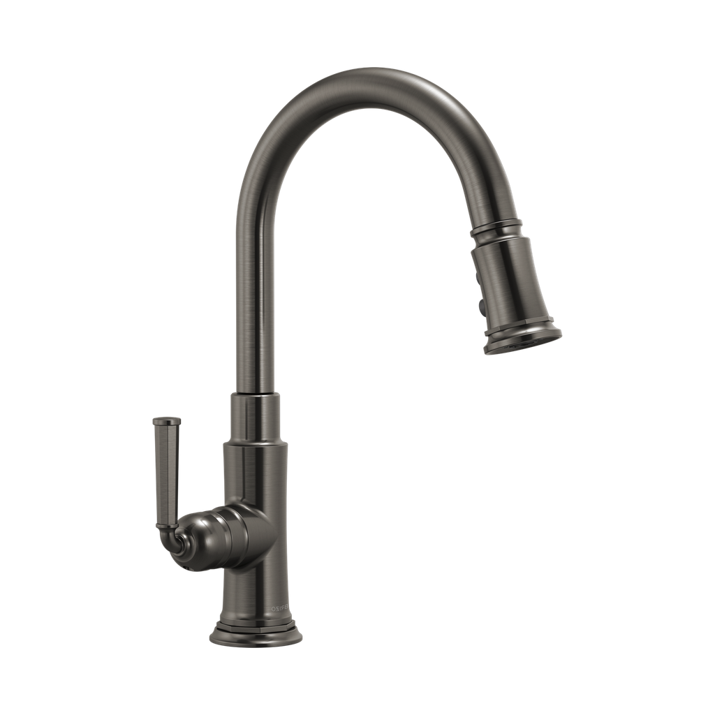 Brizo 63074LF-SL Rook Single Handle Pull Down Kitchen Faucet Luxe Steel