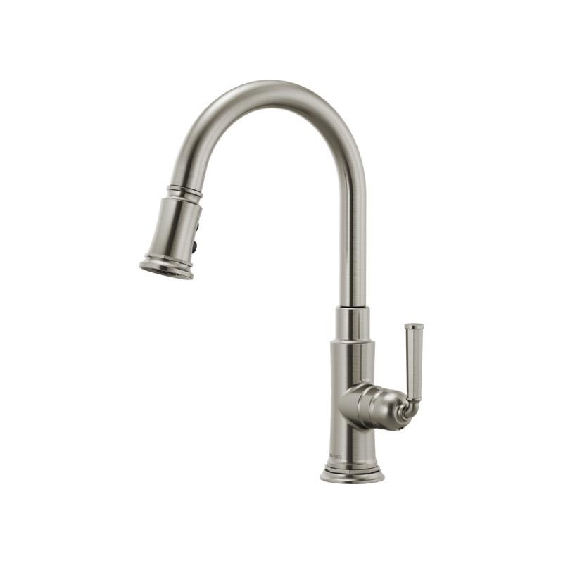Brizo 63074LF Rook Single Handle Pull Down Kitchen Faucet Stainless