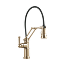 Brizo 63225LF-GL Artesso Articulating Arm Kitchen Faucet Luxe Gold