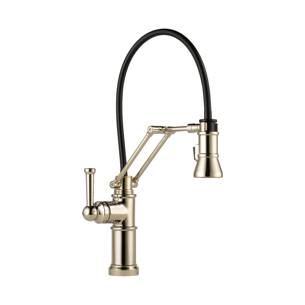 Brizo 63225LF-PN ARTESSO Single Handle Articulating Kitchen Faucet