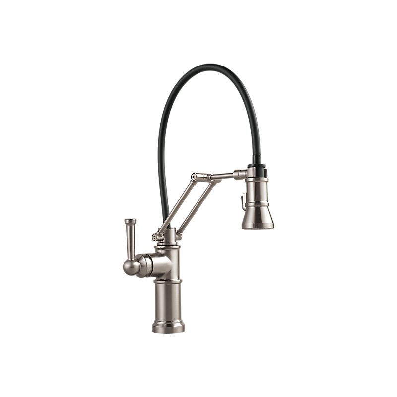 Brizo 63225LF ARTESSO Single Handle Articulating Kitchen Faucet Brilliance Stainless