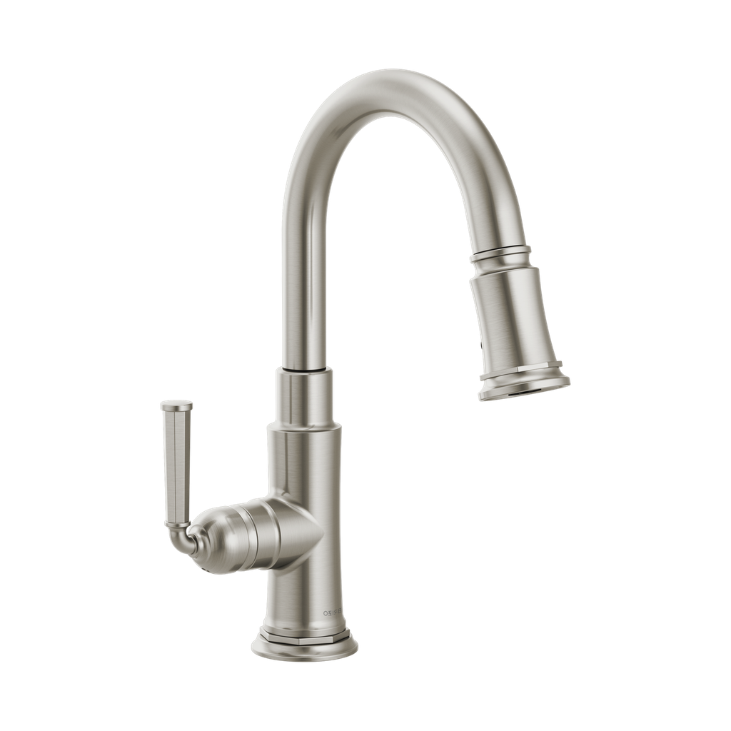 Brizo 63974LF-SS Rook Single Handle Pull Down Prep Kitchen Faucet Stainless