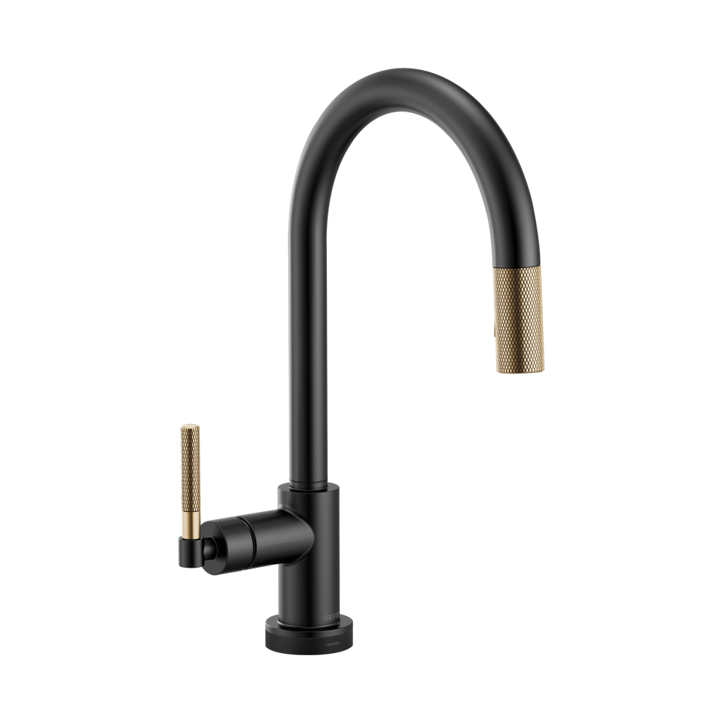 Brizo 64043LF-BLGL Litze Smart Touch Pull Down Arc Spout Faucet Luxe Gold Matte Black