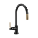 Brizo 64043LF-BLGL Litze Smart Touch Pull Down Arc Spout Faucet Luxe Gold Matte Black