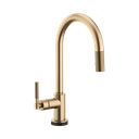 Brizo 64043LF-GL Litze Smart Touch Pull Down Arc Spout Knurled Handle Faucet Luxe Gold