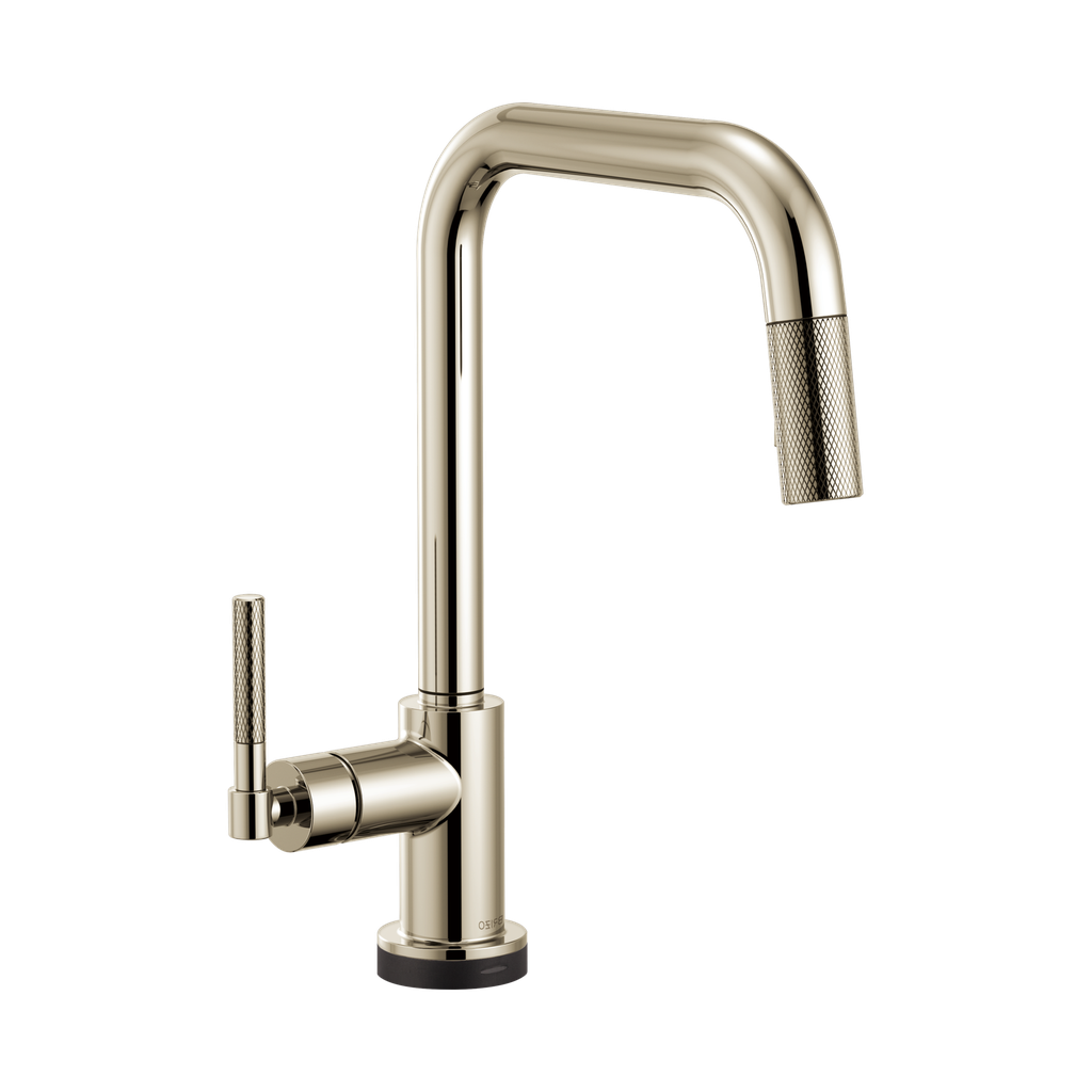 Brizo 64053LF-PN Litze Smart Touch Pull Down Square Spout Knurled Handle Polished Nickel