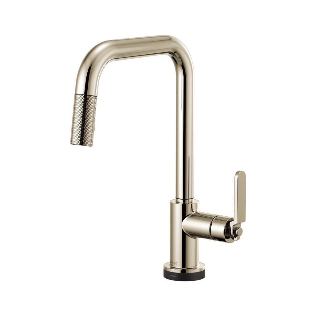 Brizo 64054LF Litze Smart Touch Pull Down Square Spout Faucet Polished Nickel