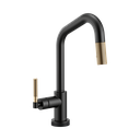 Brizo 64063LF-BLGL Litze Smart Touch Pull Down Angled Spout Faucet Luxe Gold Matte Black