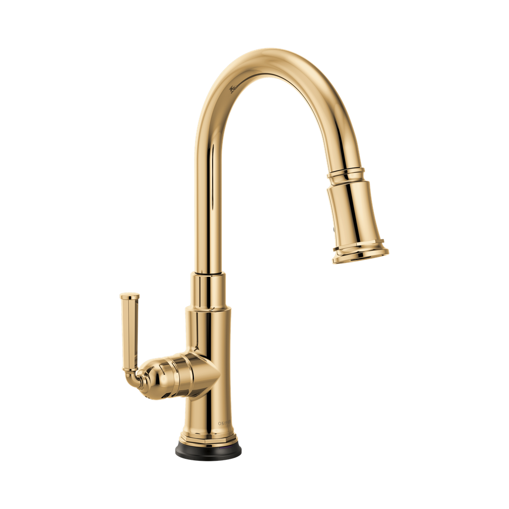 Brizo 64074LF-PG Rook Pull Down Kitchen Faucet With Smart Touch Polished Gold