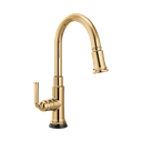 Brizo 64074LF-PG Rook Pull Down Kitchen Faucet With Smart Touch Polished Gold