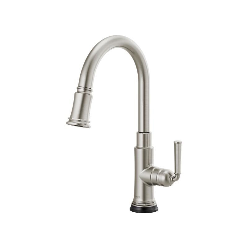 Brizo 64074LF Rook Pull Down Kitchen Faucet With Smart Touch Stainless